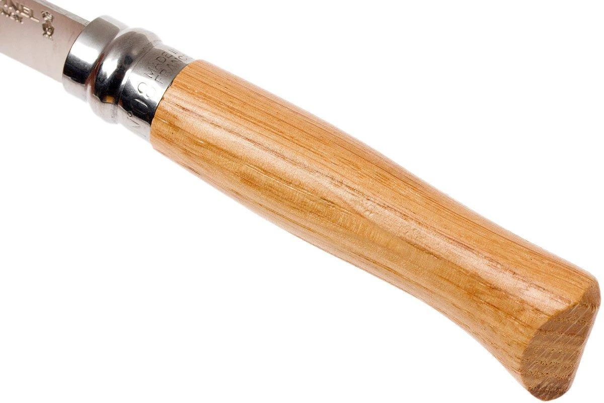 Opinel Navaja No. 8 Luxury Range, Acero Inoxidable, Madera De Roble - Imagen 6