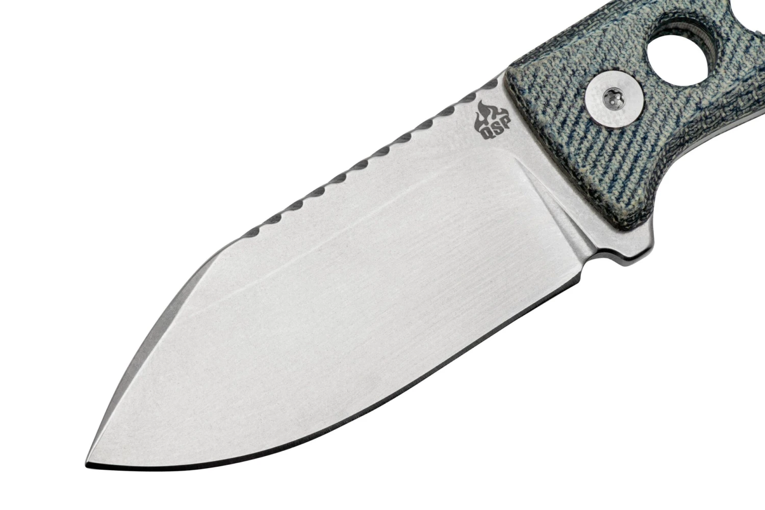 QSP Knife Canary QS141-D1 Stonewashed, Denim Micarta, Cuchillo De Cuello - Imagen 3