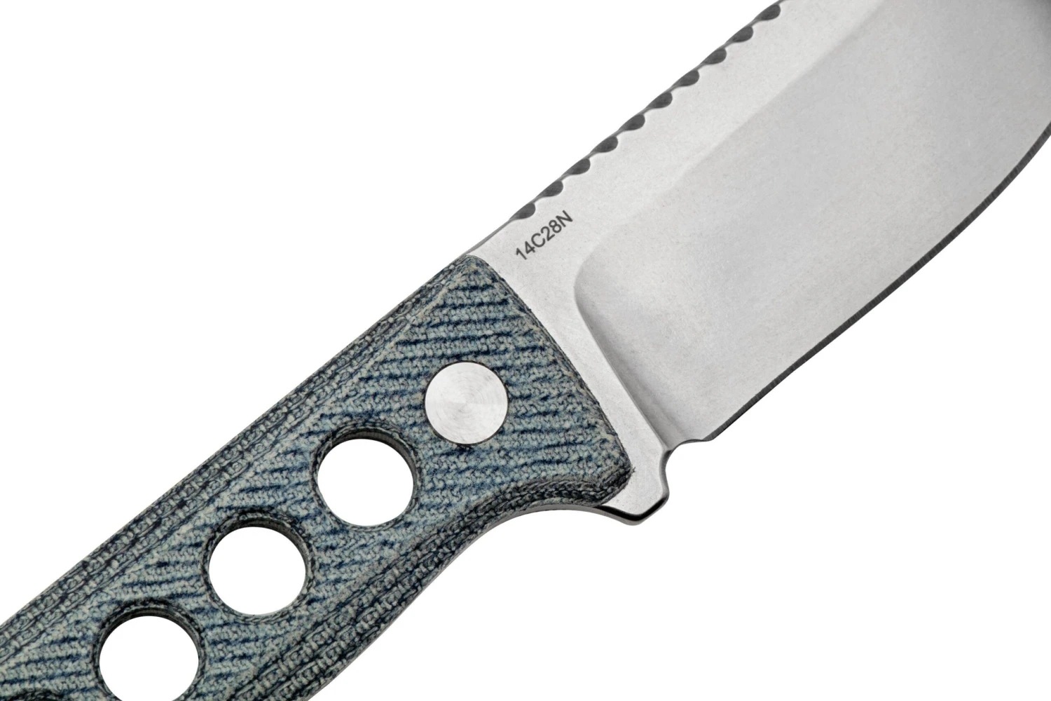 QSP Knife Canary QS141-D1 Stonewashed, Denim Micarta, Cuchillo De Cuello - Imagen 5