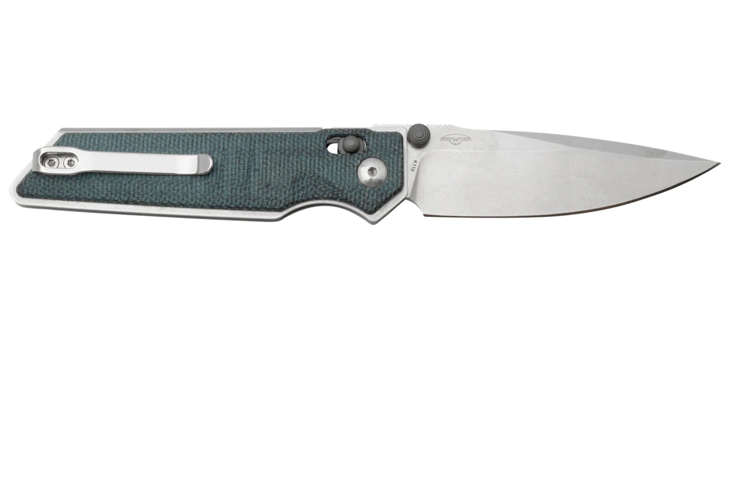 Real Steel Sacra, 7711D Denim Micarta, K110, Navaja - Imagen 2