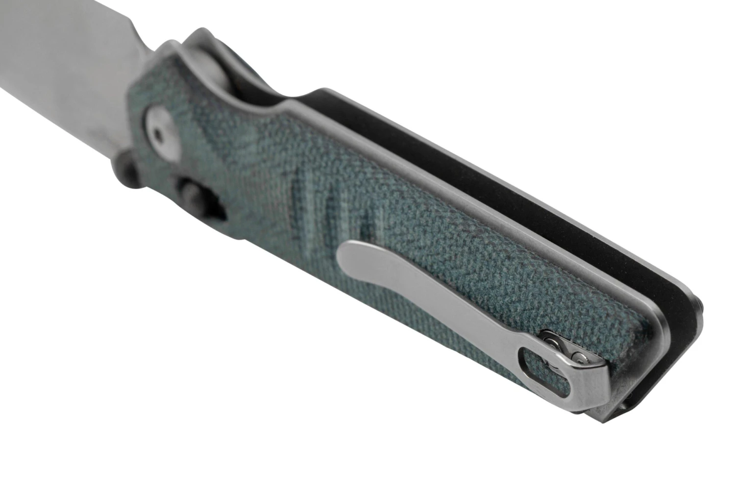 Real Steel Sacra, 7711D Denim Micarta, K110, Navaja - Imagen 4