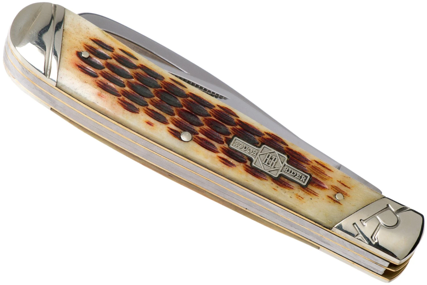 Rough Ryder Equestrian Trapper Amber Bone RR1971 Navaja Slipjoint - Imagen 4