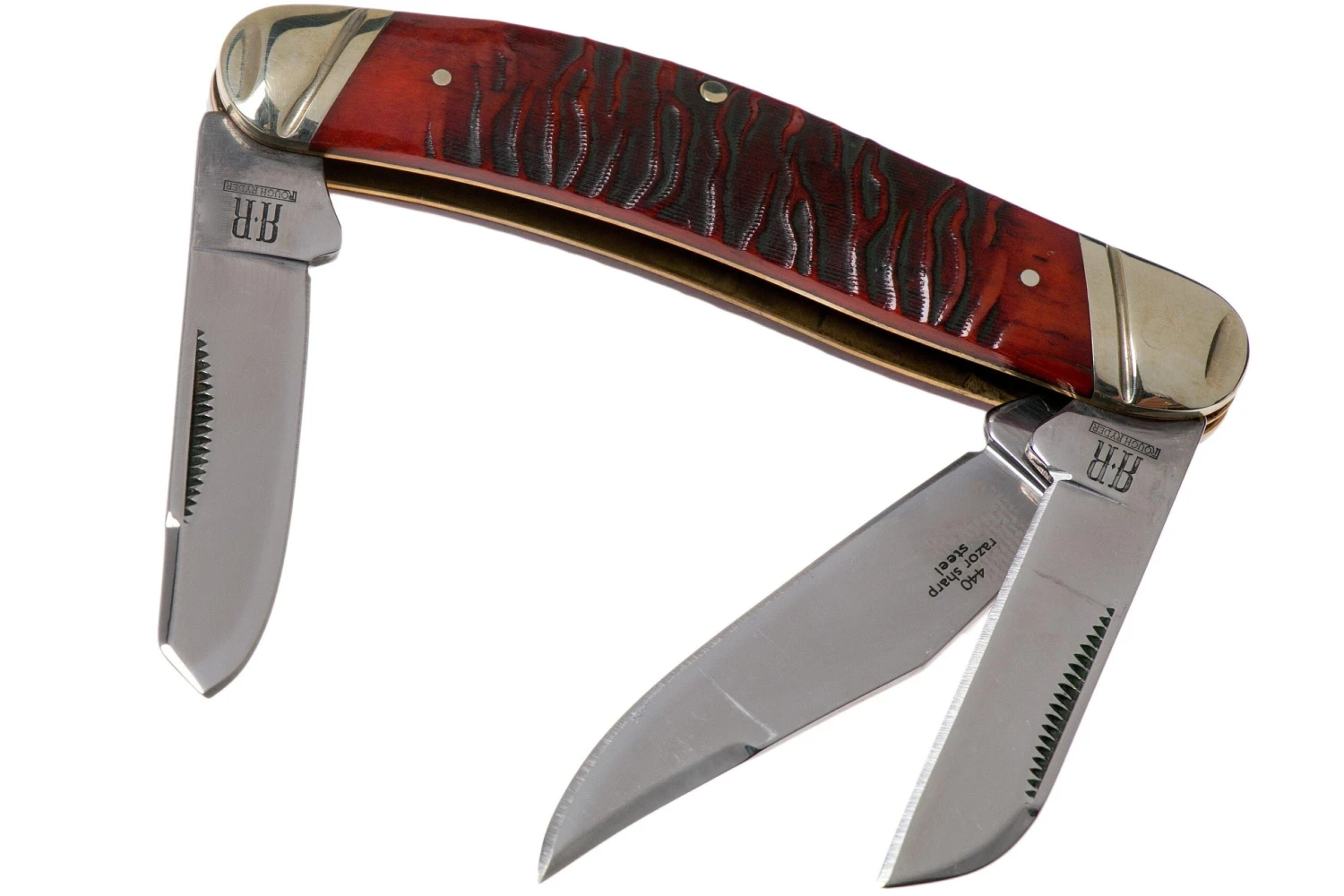Rough Ryder Tiger Stripe Sowbelly RR2222 Navaja - Imagen 2