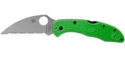 Spyderco Salt 2 Green Wharncliffe LC200N C88FSWCGR2 Serrated Navaja