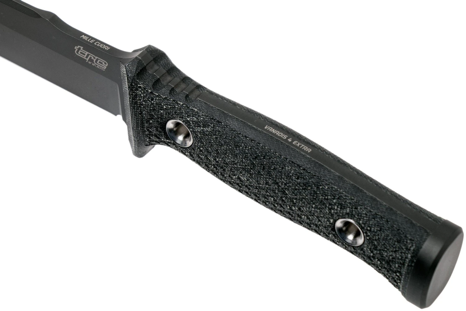 TRC Knives Mille Cuori, Deadis 4 Extra, Black Canvas Micarta Cuchillo De Exterior - Imagen 5