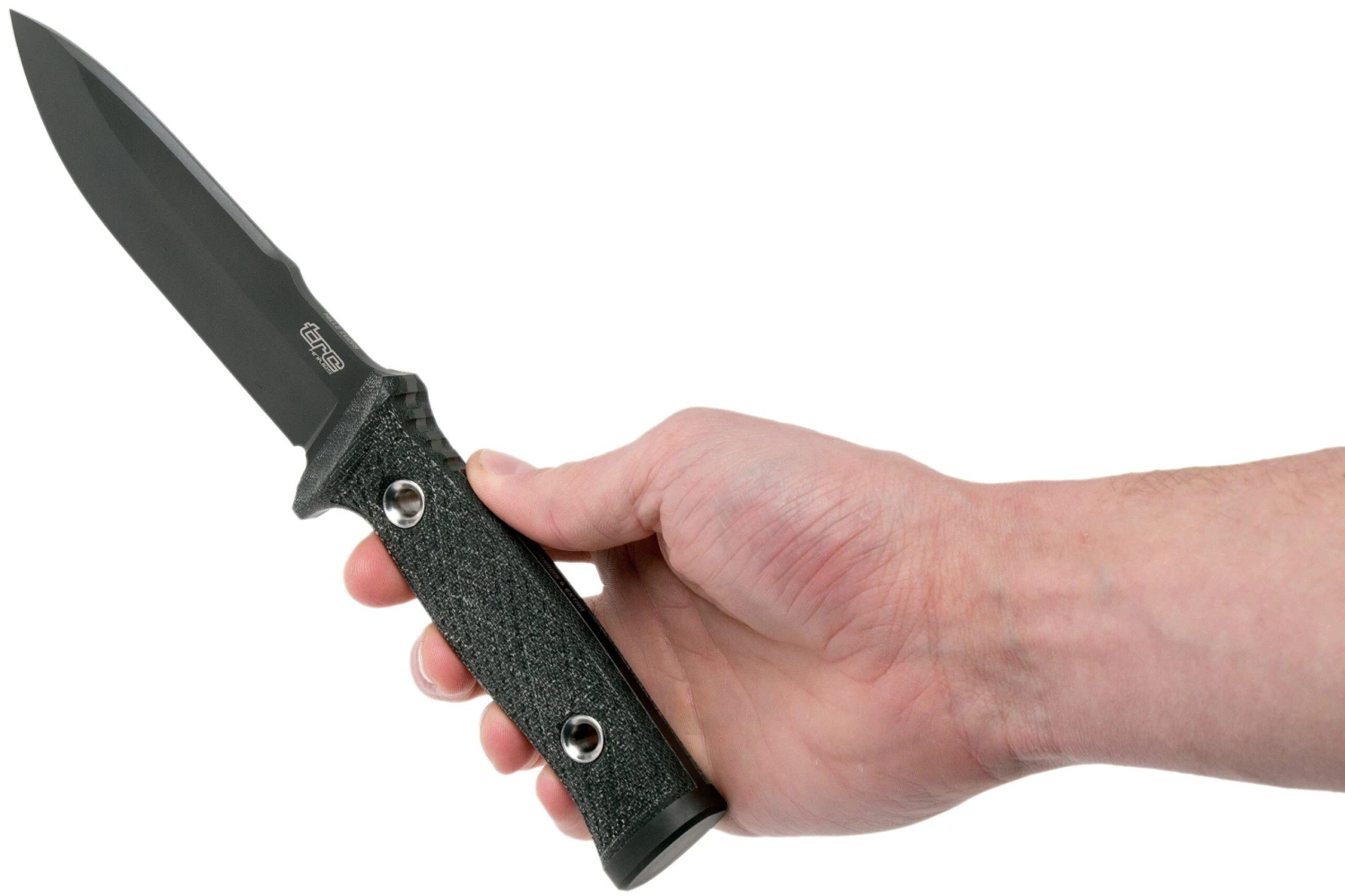 TRC Knives Mille Cuori, Deadis 4 Extra, Black Canvas Micarta Cuchillo De Exterior - Imagen 6