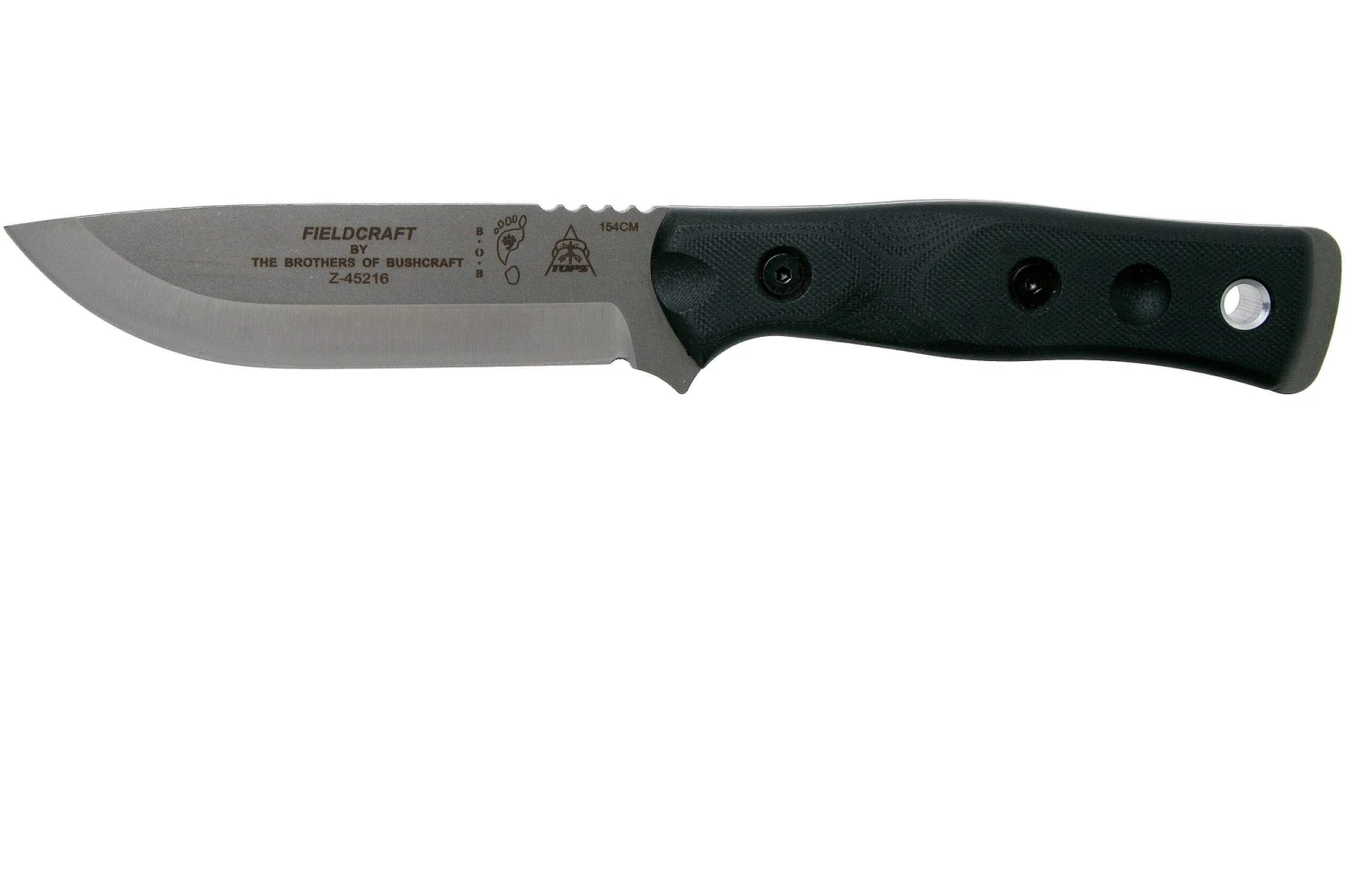 TOPS Knives B.O.B. Fieldcraft154CM Black G10 BROS-154-BLK10