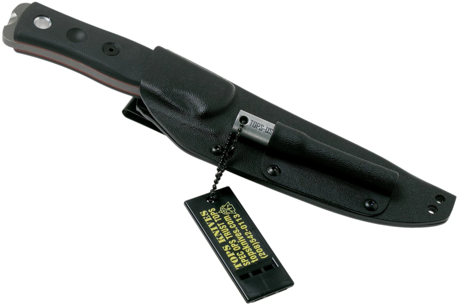 TOPS Knives B.O.B. Fieldcraft154CM Black G10 BROS-154-BLK10 - Imagen 6