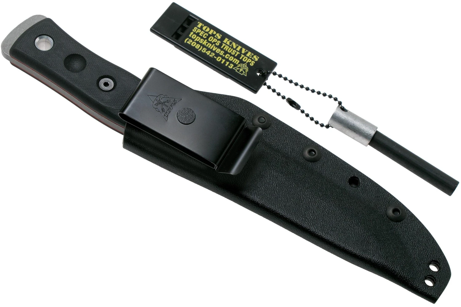 TOPS Knives B.O.B. Fieldcraft154CM Black G10 BROS-154-BLK10 - Imagen 7