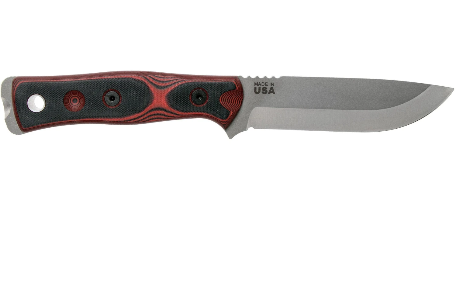 TOPS Knives B.O.B. Fieldcraft154CM Red/Black Micarta BROS-154-RB Cuchillo Bushcraft - Imagen 2
