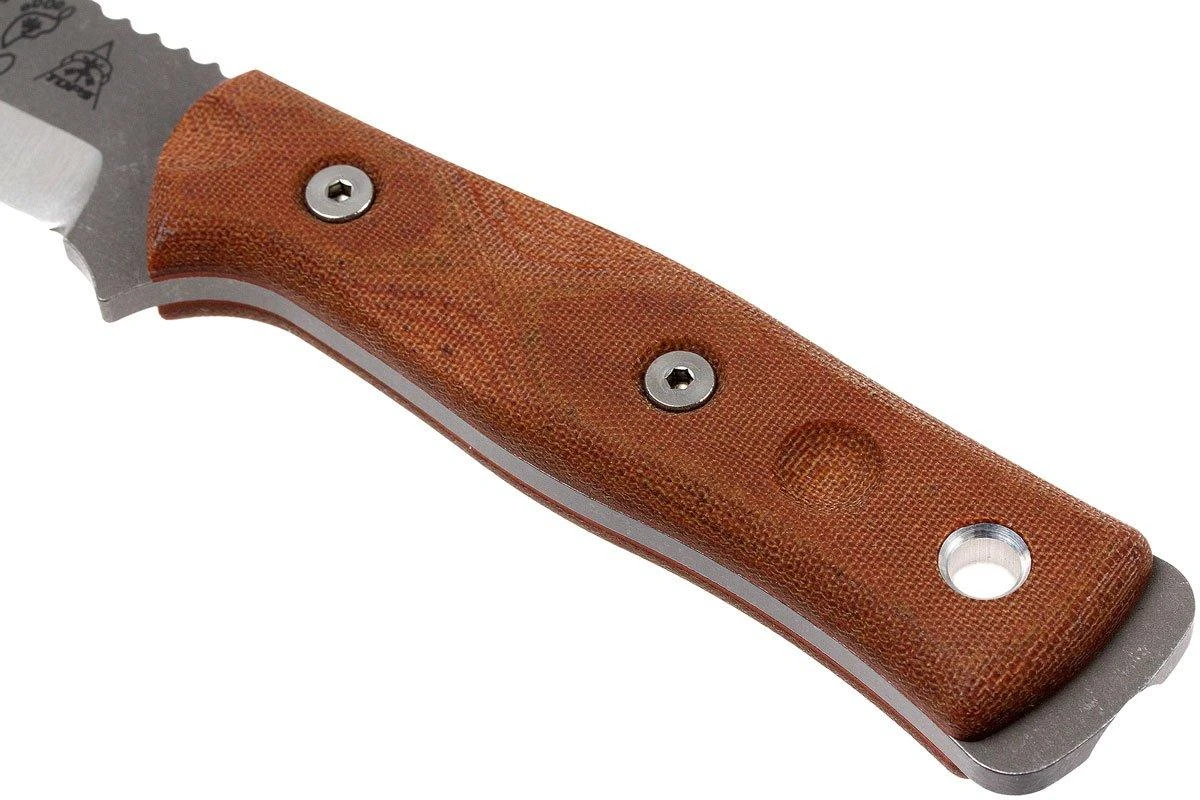 TOPS Knives B.O.B. FieldcraftBrown Micarta, Tumbled Finish BROS-TBF - Imagen 4