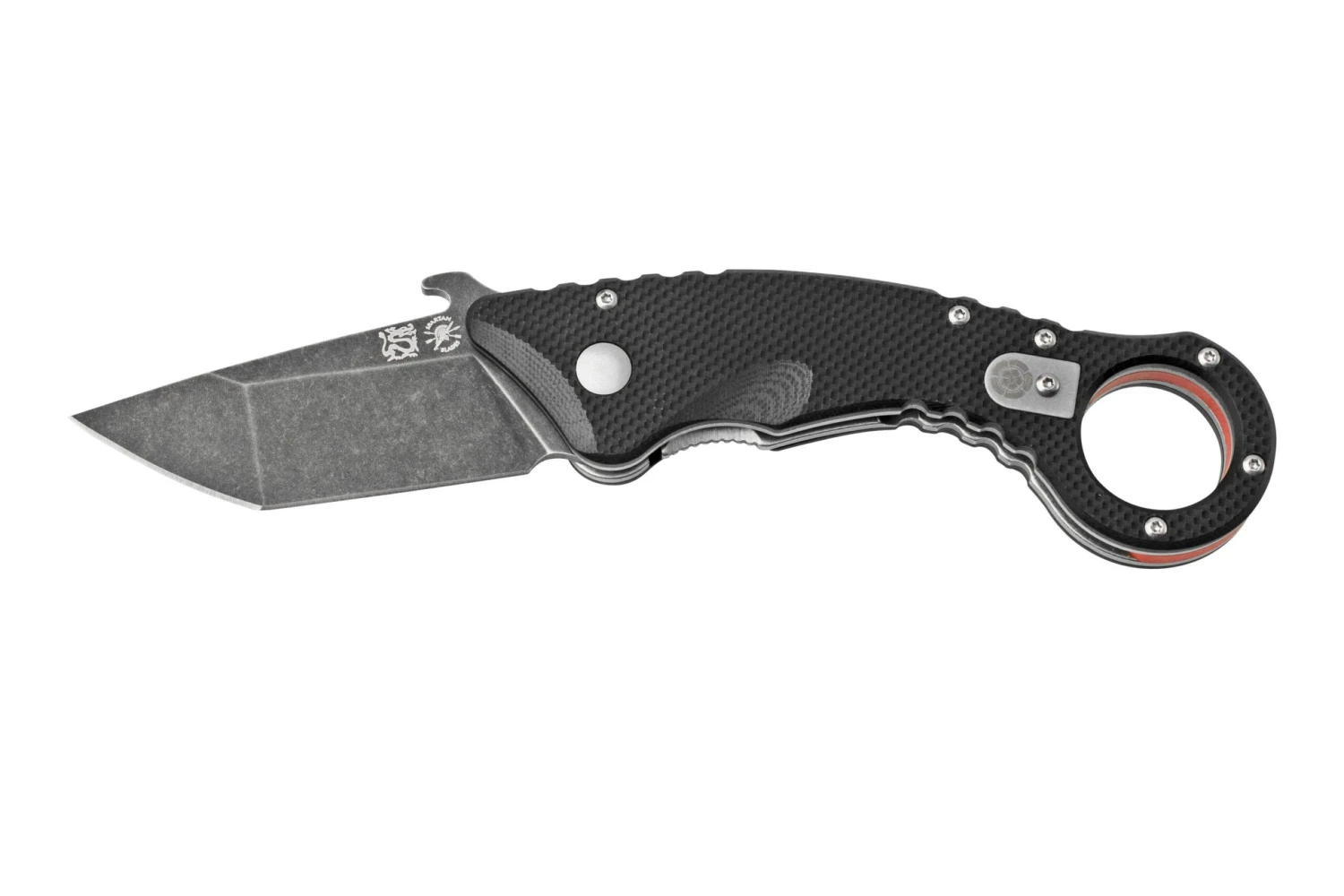 Spartan Blades Ronin Shoto SFBL9BK Black Red G10 Cuchillo Karambit