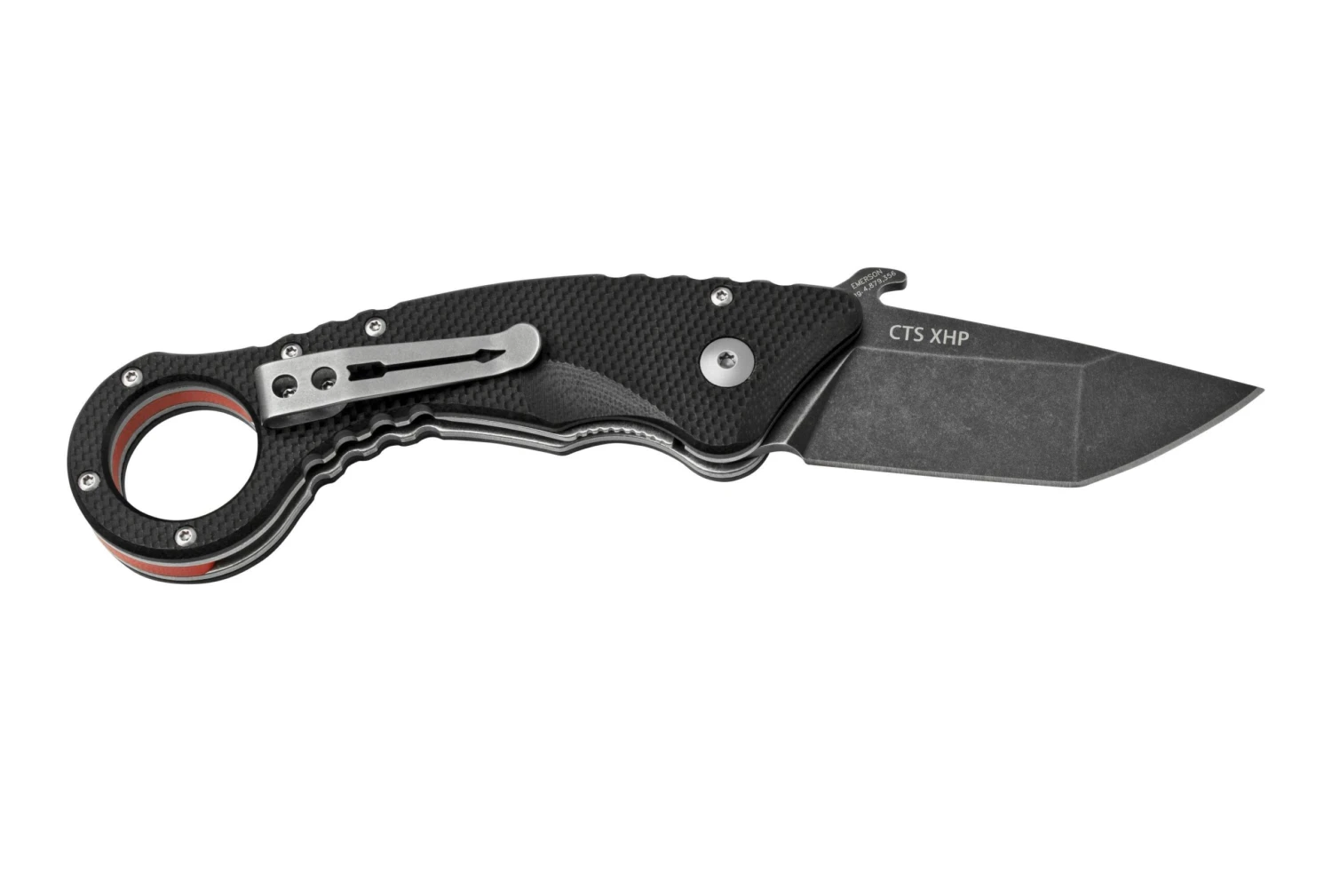 Spartan Blades Ronin Shoto SFBL9BK Black Red G10 Cuchillo Karambit - Imagen 2
