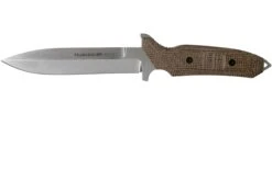 Viper Fearless VT4018CM Sleipner Stonewashed, Brown Canvas Micarta, Cuchillo Fijo, Rumici Design